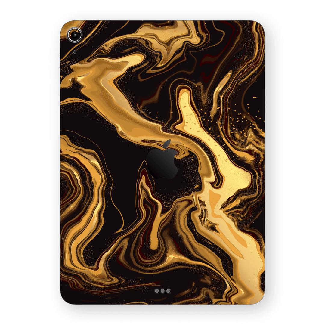 iPad AIR 4/5 (2020/2022) Print Printed Custom SIGNATURE AGATE GEODE Melted Gold Skin Wrap Sticker Decal Cover Protector by EasySkinz | EasySkinz.com