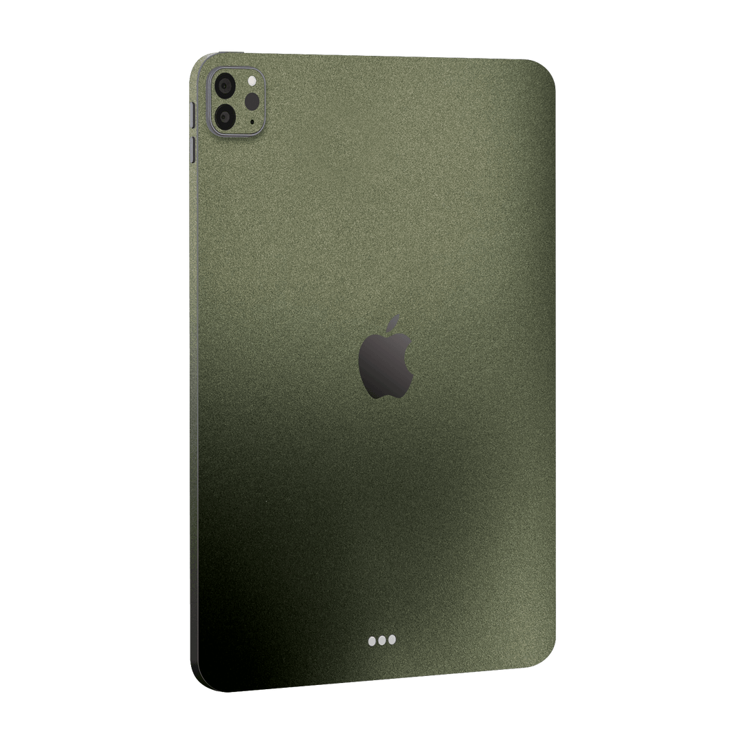 iPad PRO 12.9" (2020) Military Green Metallic Skin Wrap Sticker Decal Cover Protector by EasySkinz | EasySkinz.com