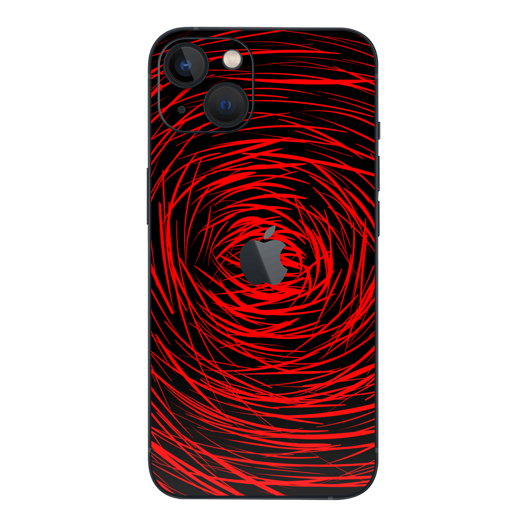 iPhone 13 mini Print Printed Custom SIGNATURE Quasar Red Mesh Skin Wrap Sticker Decal Cover Protector by QSKINZ | QSKINZ.COM