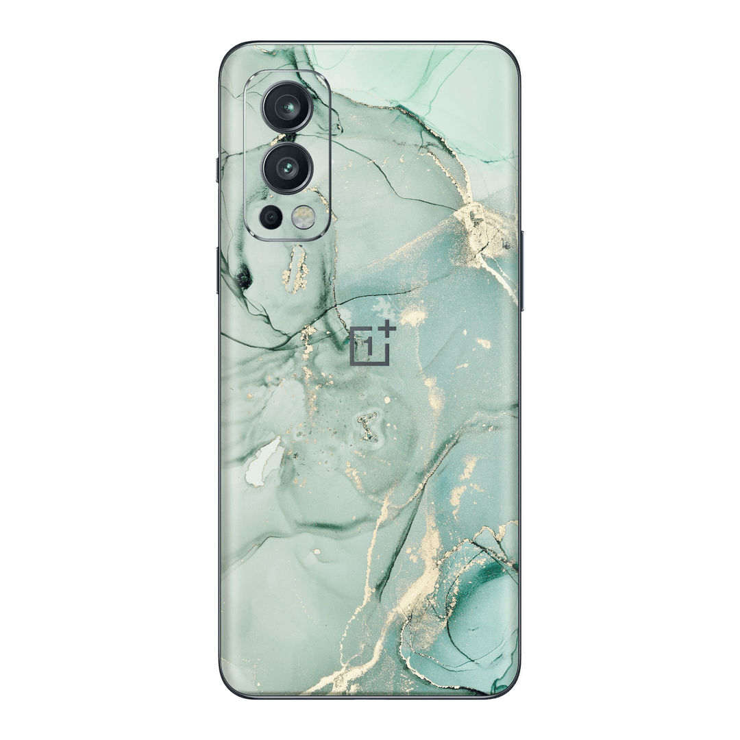 OnePlus Nord 2 Print Printed Custom Signature AGATE GEODE Milky Mint Skin Wrap Sticker Decal Cover Protector by EasySkinz | EasySkinz.com