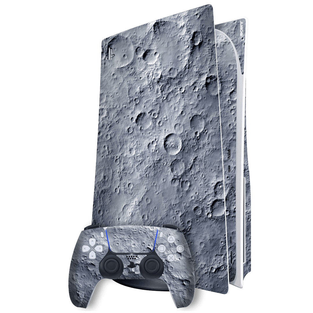 Playstation 5 (PS5) DISC Edition SIGNATURE MOON Skin Wrap Sticker Decal Cover Protector by EasySkinz | EasySkinz.com