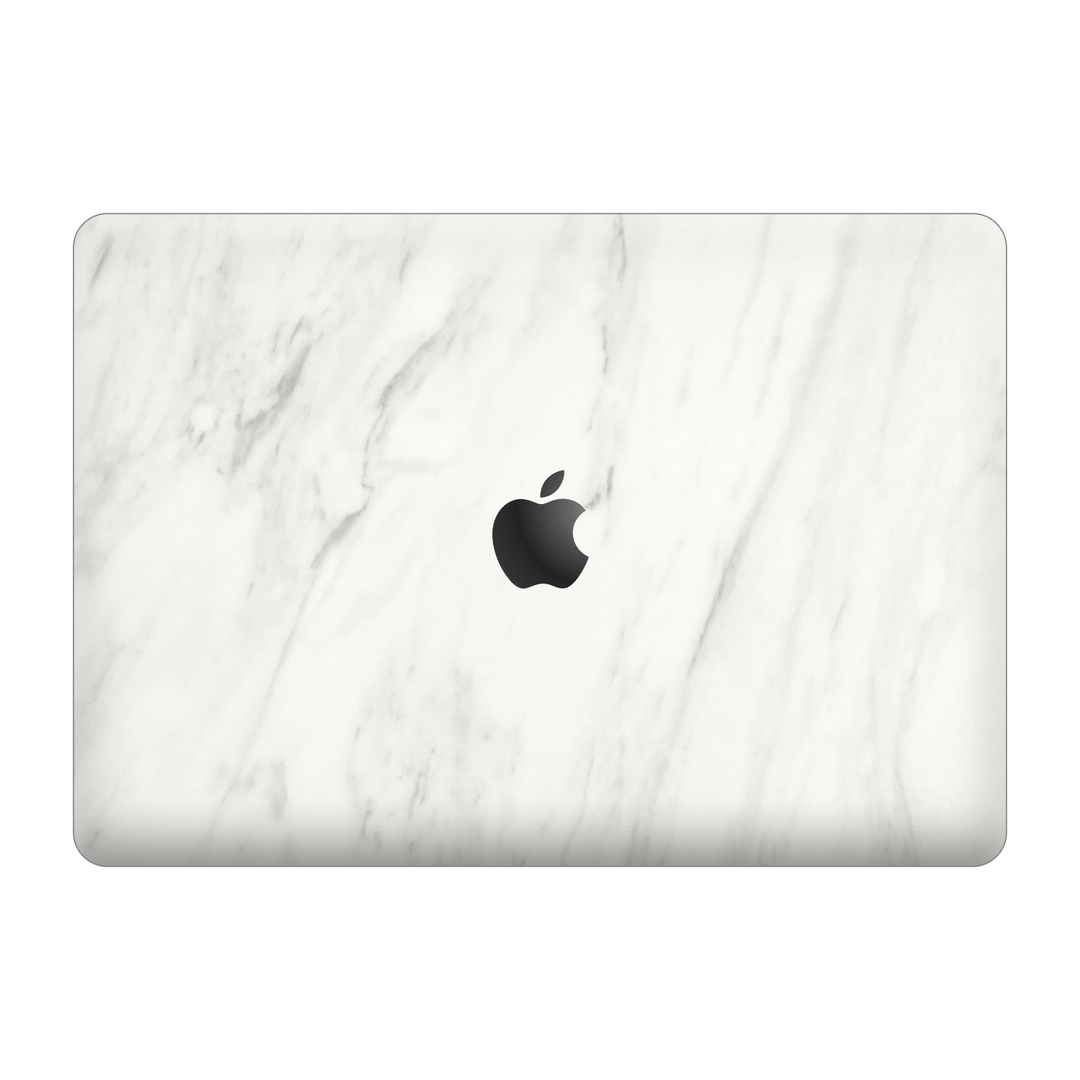 MacBook Air 13" (2020, M1) Luxuria White Marble Stone Skin Wrap Sticker Decal Cover Protector by EasySkinz | EasySkinz.com