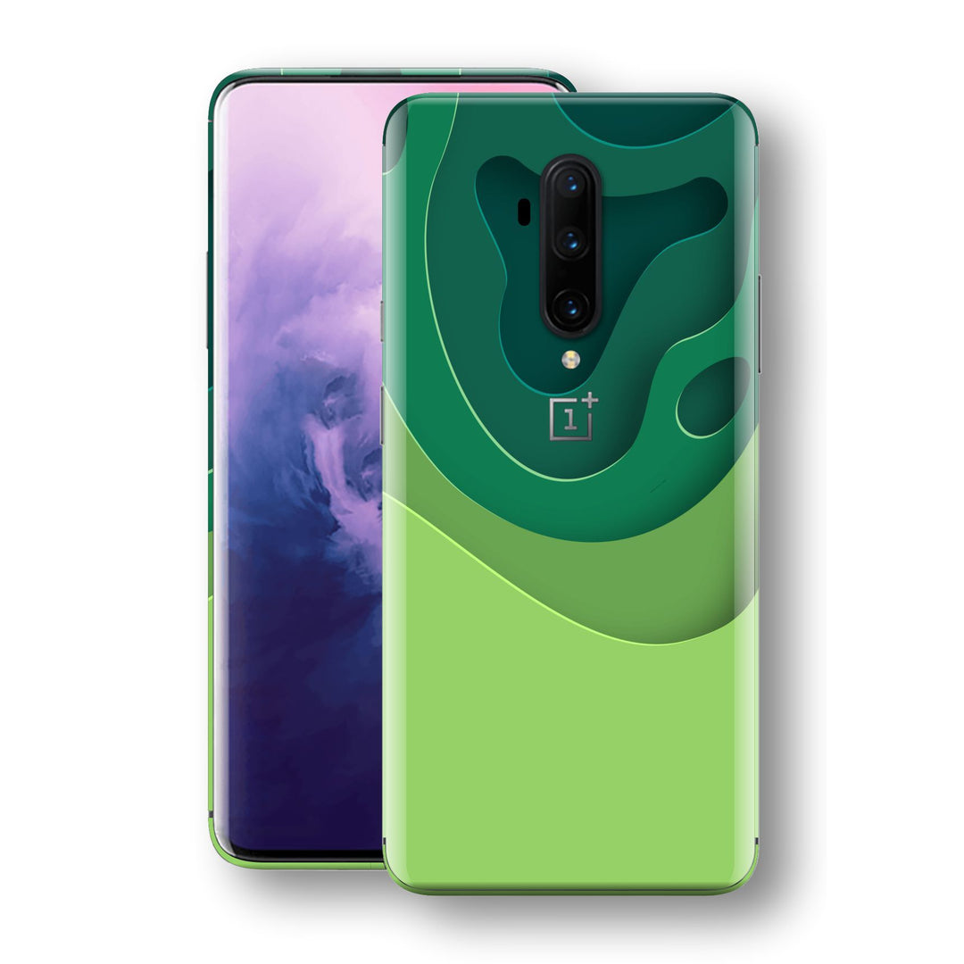 OnePlus 7T PRO Print Custom SIGNATURE GREEN CARVING Skin, Wrap, Decal, Protector, Cover by EasySkinz | EasySkinz.com