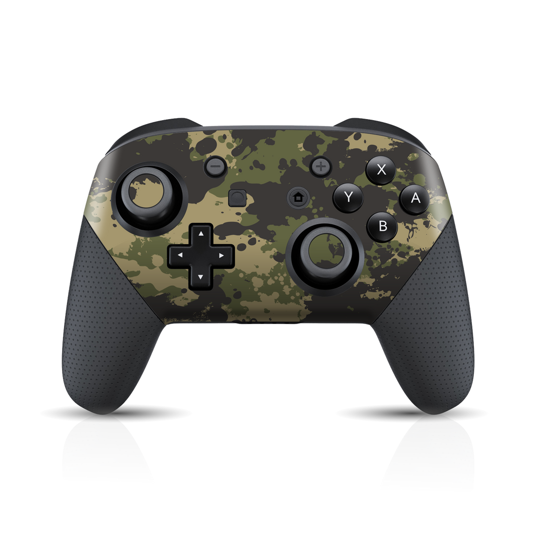 Nintendo Switch Pro Controller Print Printed Custom SIGNATURE Camouflage SPLATTER Skin Wrap Sticker Decal Cover Protector by EasySkinz