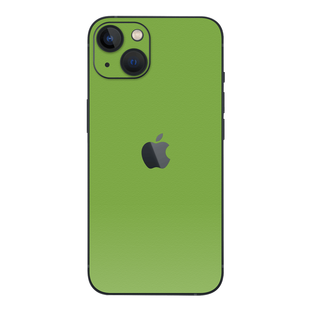 iPhone 13 mini Luxuria Lime Green Matt 3D Textured Skin Wrap Sticker Decal Cover Protector by EasySkinz
