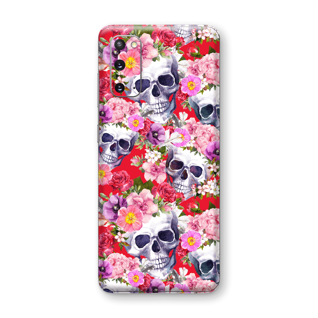 Samsung Galaxy S20 Print Printed Custom SIGNATURE Skull BOUQUET Skin Wrap Sticker Decal Cover Protector by EasySkinz